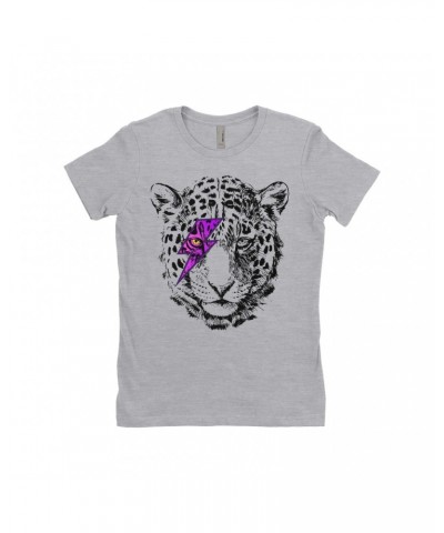 Music Life Ladies' Boyfriend T-Shirt | Glam Rock Leopard Shirt $9.49 Shirts