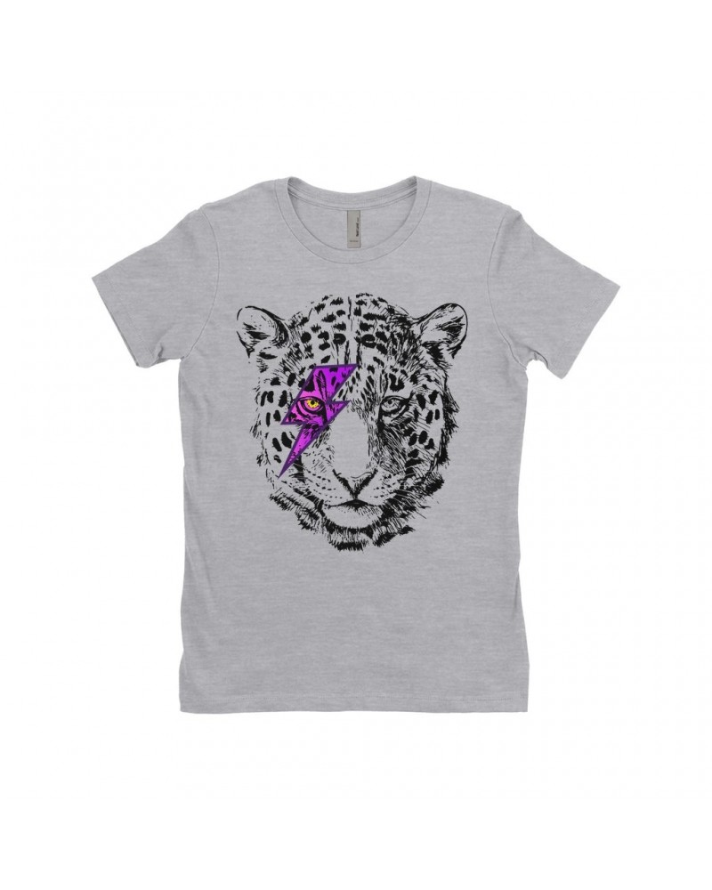 Music Life Ladies' Boyfriend T-Shirt | Glam Rock Leopard Shirt $9.49 Shirts