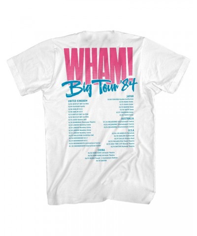 Wham! T-Shirt | Big Tour ’84 Shirt (Reissue) $8.69 Shirts