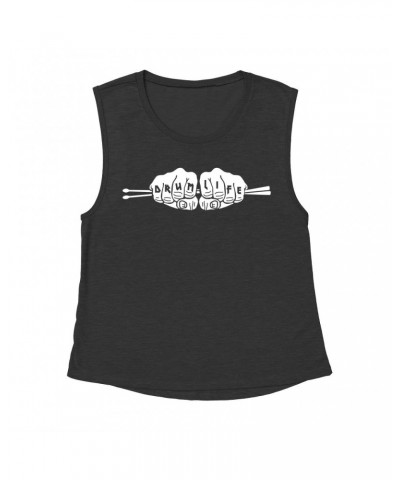 Music Life Muscle Tank | Drum Life Knucks Tank Top $4.34 Shirts