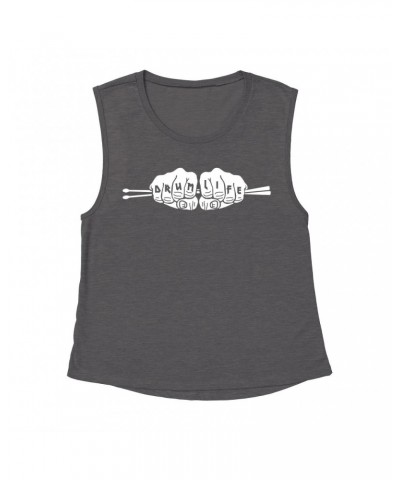 Music Life Muscle Tank | Drum Life Knucks Tank Top $4.34 Shirts