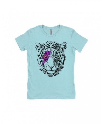 Music Life Ladies' Boyfriend T-Shirt | Glam Rock Leopard Shirt $9.49 Shirts