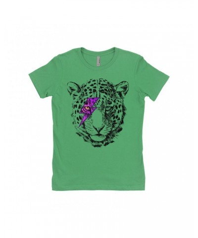 Music Life Ladies' Boyfriend T-Shirt | Glam Rock Leopard Shirt $9.49 Shirts