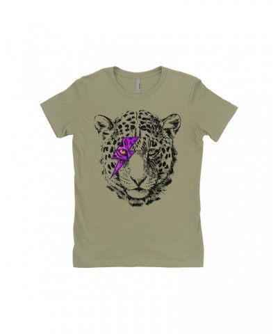 Music Life Ladies' Boyfriend T-Shirt | Glam Rock Leopard Shirt $9.49 Shirts