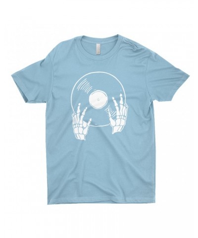 Music Life T-Shirt | Skeletons Spin Vinyl Too Shirt $8.77 Shirts