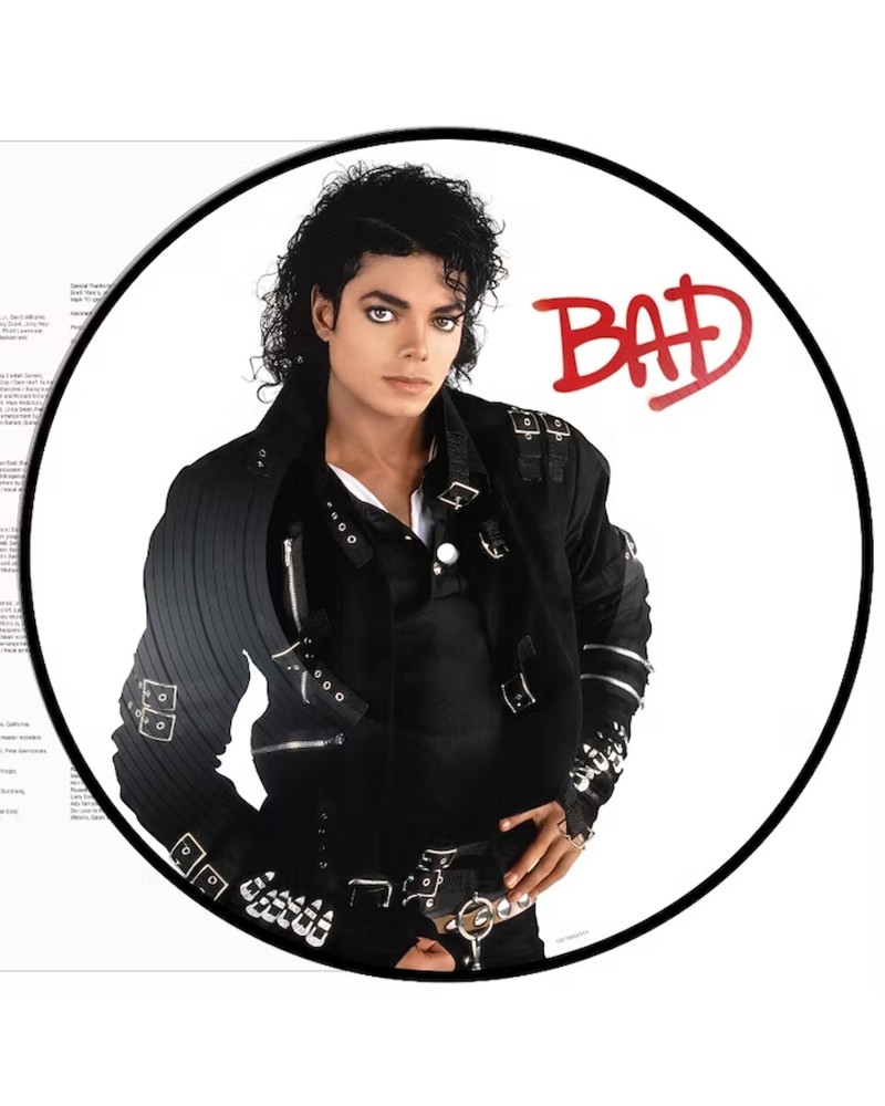 Michael Jackson "Bad" LP Picture Disc Vinyl $6.29 Vinyl