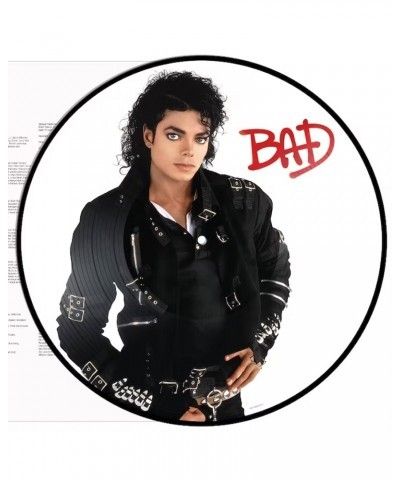 Michael Jackson "Bad" LP Picture Disc Vinyl $6.29 Vinyl