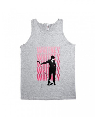 Whitney Houston Unisex Tank Top | Voice Music Truth Cover Art Ombre Pink Image Shirt $10.72 Shirts