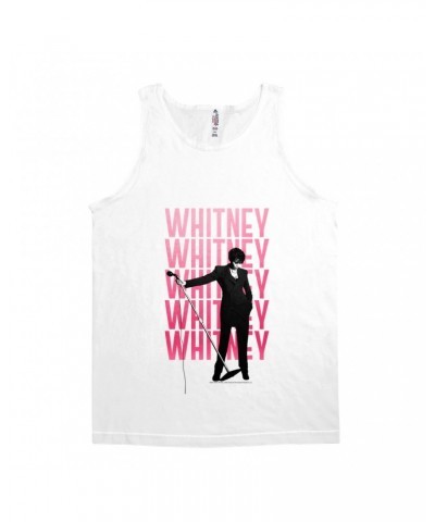 Whitney Houston Unisex Tank Top | Voice Music Truth Cover Art Ombre Pink Image Shirt $10.72 Shirts