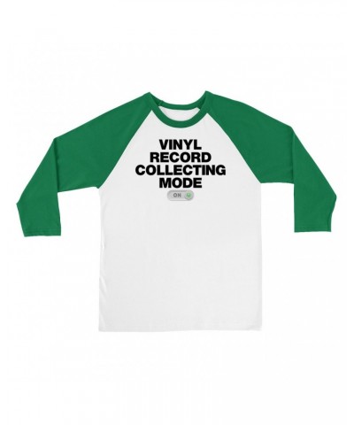 Music Life 3/4 Sleeve Baseball Tee | Vinyl Record Collecting Mode On Shirt $6.59 Shirts