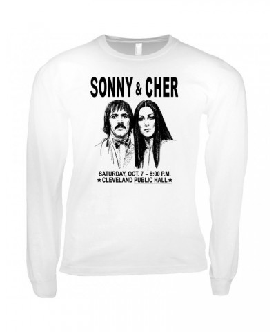 Sonny & Cher Long Sleeve Shirt | Cleaveland Hall Concert Poster Shirt $10.13 Shirts