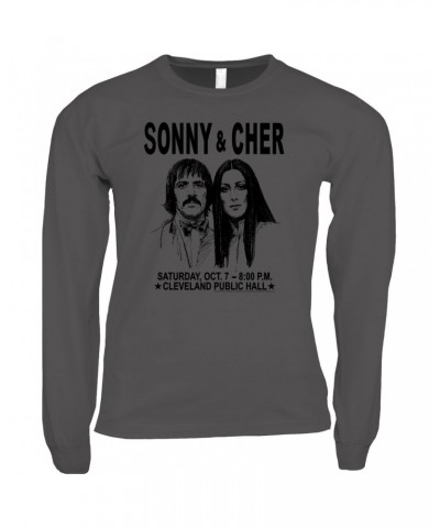 Sonny & Cher Long Sleeve Shirt | Cleaveland Hall Concert Poster Shirt $10.13 Shirts