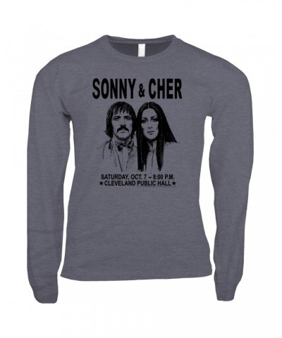 Sonny & Cher Long Sleeve Shirt | Cleaveland Hall Concert Poster Shirt $10.13 Shirts