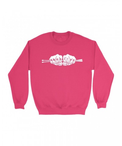 Music Life Colorful Sweatshirt | Drum Life Knucks Sweatshirt $12.09 Sweatshirts