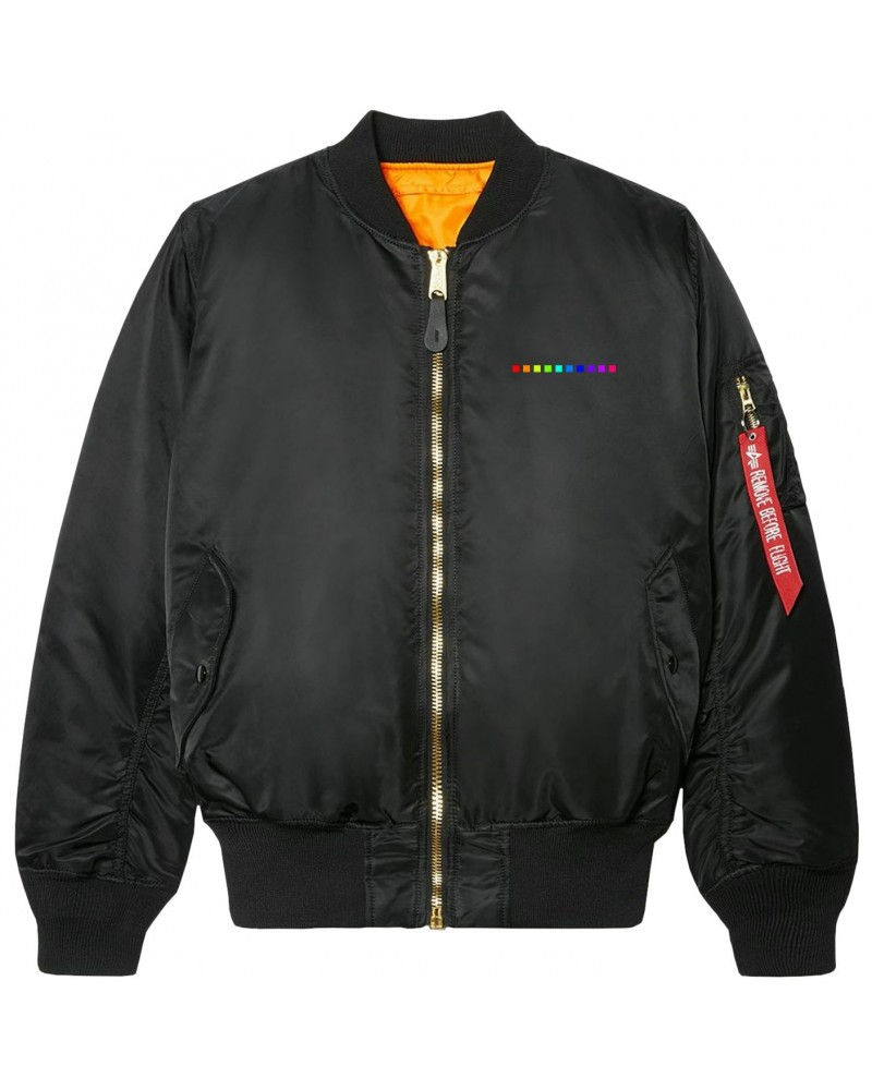 MAX COLOUR VISION EMBROIDERED BOMBER JACKET (LIMITED EDITION) $10.12 Outerwear