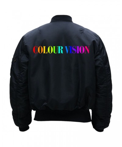 MAX COLOUR VISION EMBROIDERED BOMBER JACKET (LIMITED EDITION) $10.12 Outerwear