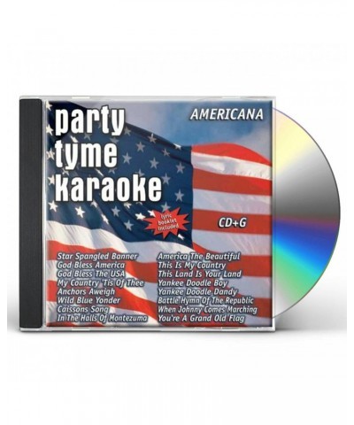 Party Tyme Karaoke Americana (16-song CD+G) CD $11.50 CD