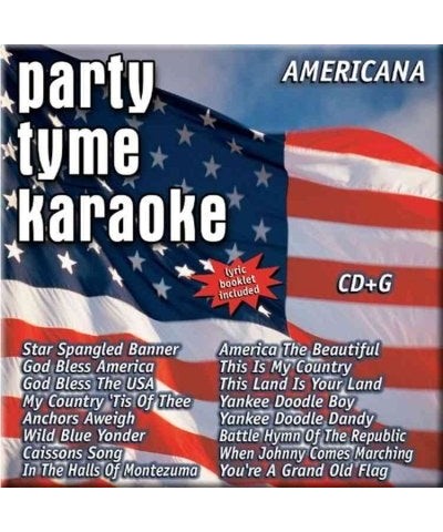 Party Tyme Karaoke Americana (16-song CD+G) CD $11.50 CD