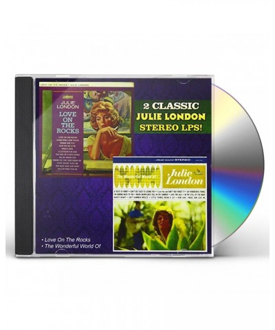 Julie London LOVE ON THE ROCKS / WONDERFUL WORLD OF CD $13.25 CD