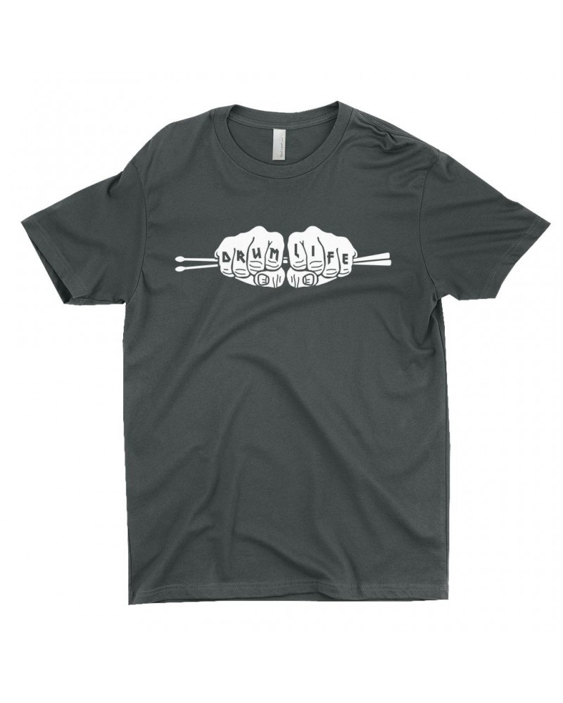 Music Life T-Shirt | Drum Life Knucks Shirt $6.64 Shirts