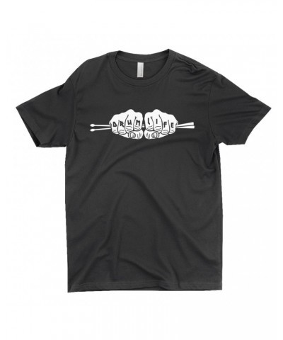 Music Life T-Shirt | Drum Life Knucks Shirt $6.64 Shirts