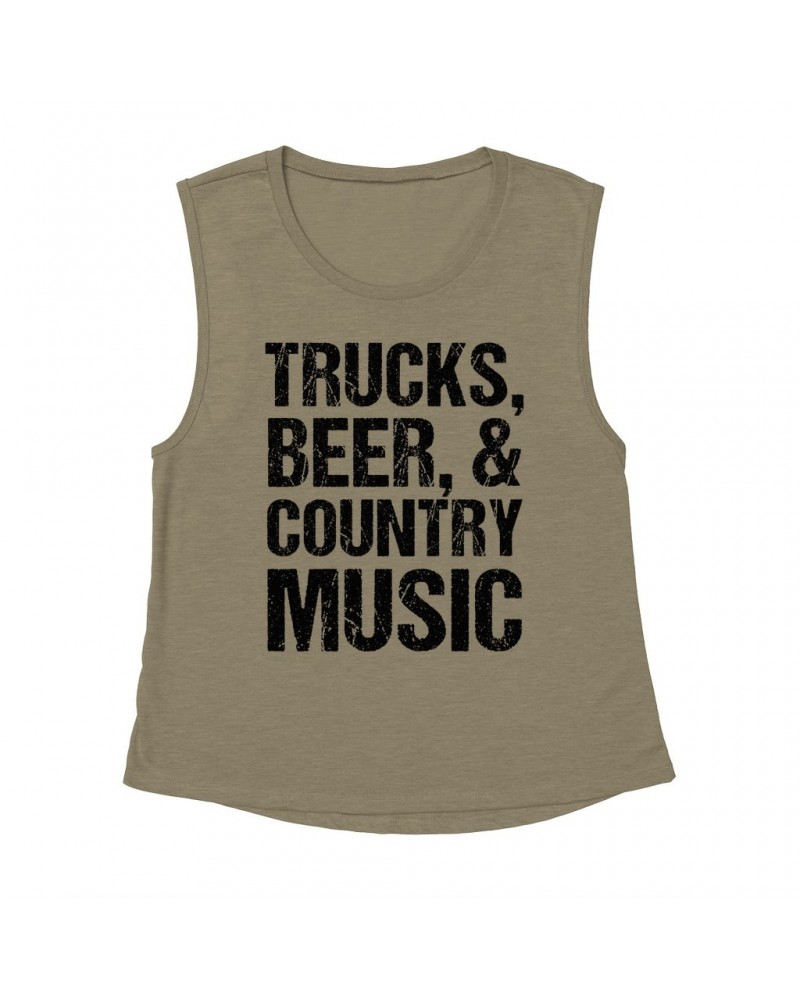 Music Life Muscle Tank | Trucks Beer Country Music Tank Top $8.39 Shirts