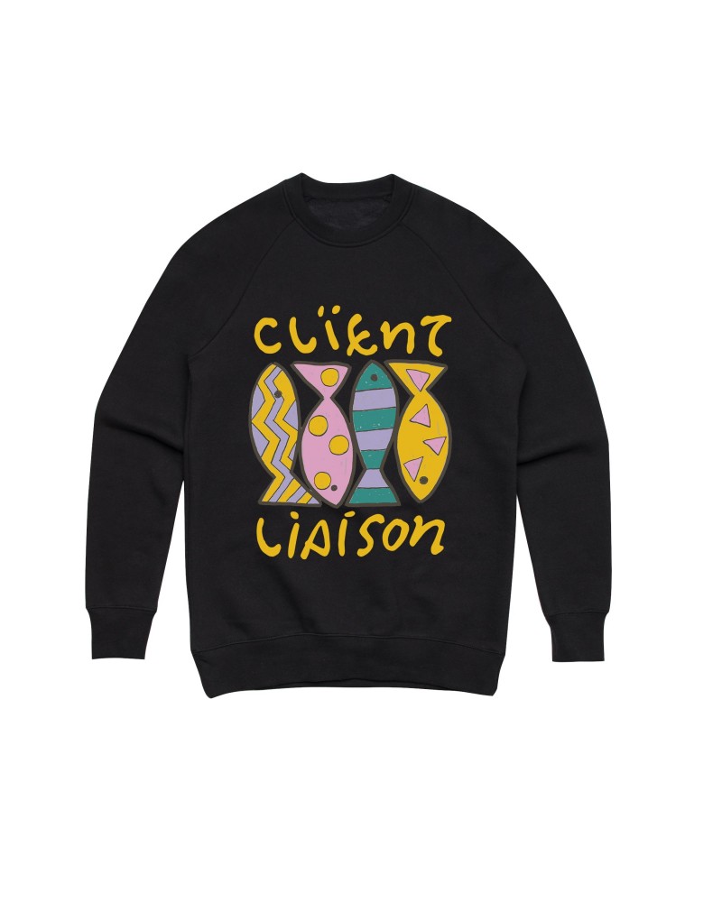 Client Liaison World Of Our Love / Black Crew Sweater $5.06 Sweatshirts