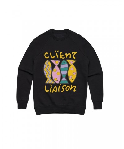 Client Liaison World Of Our Love / Black Crew Sweater $5.06 Sweatshirts