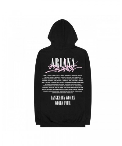 Ariana Grande Black World Tour Tag Hoodie $15.50 Sweatshirts