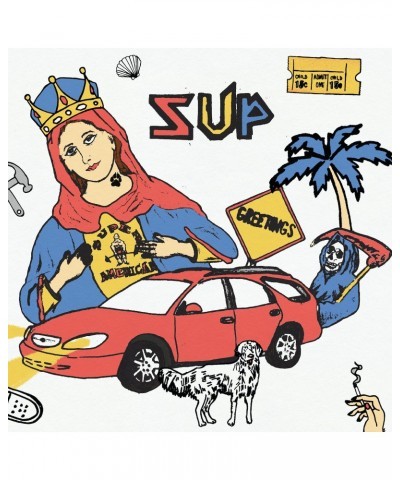 Super American Sup - half red/half blue vinyl record $14.65 Vinyl