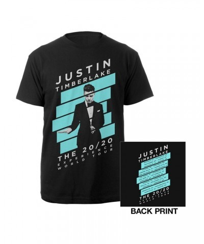 Justin Timberlake Blue Striped 20/20 Experience Tour Tee $8.99 Shirts