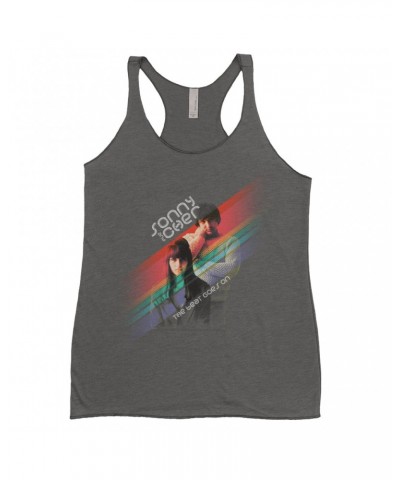 Sonny & Cher Ladies' Tank Top | The Beat Goes On Primary Color Stripes Shirt $3.14 Shirts