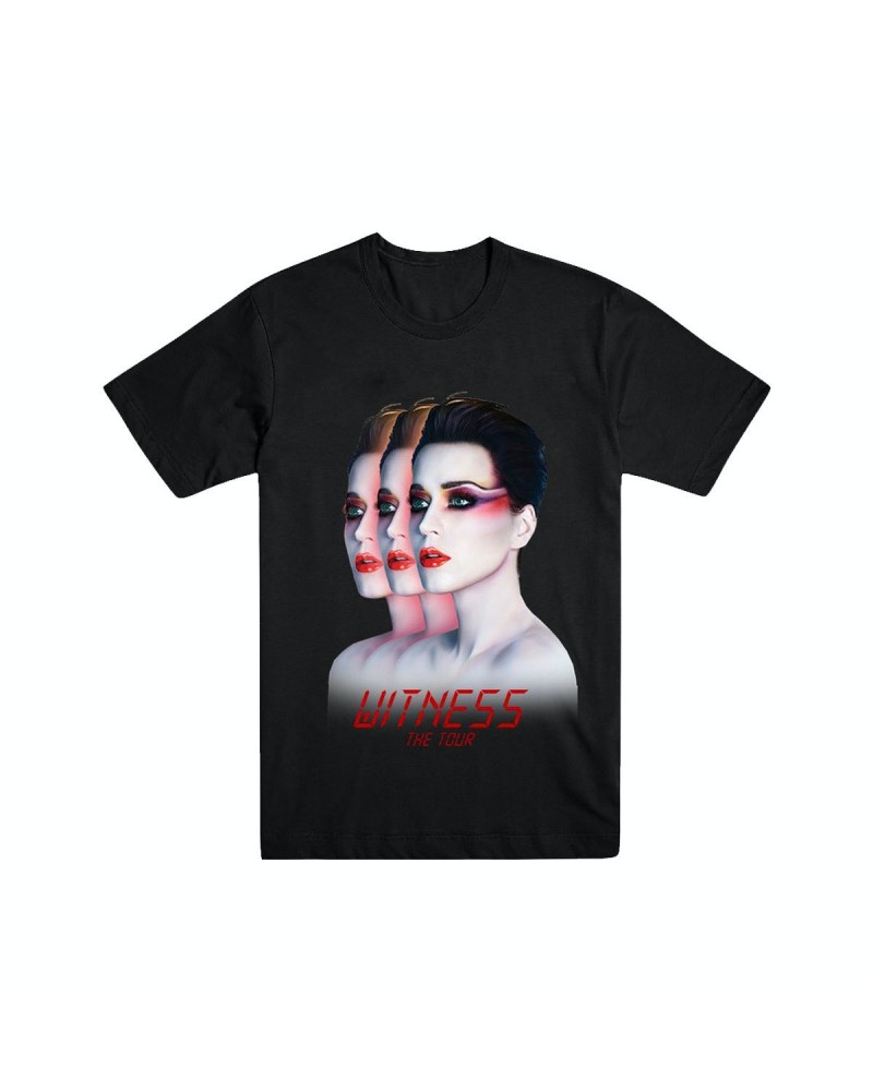 Katy Perry Tour Triptych Black Dateback T-shirt $7.58 Shirts