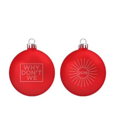 Why Don't We Red Holiday Ornament $3.87 Decor