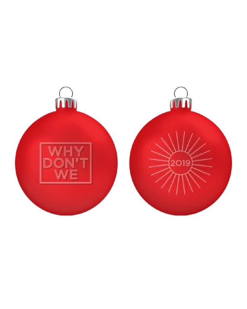 Why Don't We Red Holiday Ornament $3.87 Decor