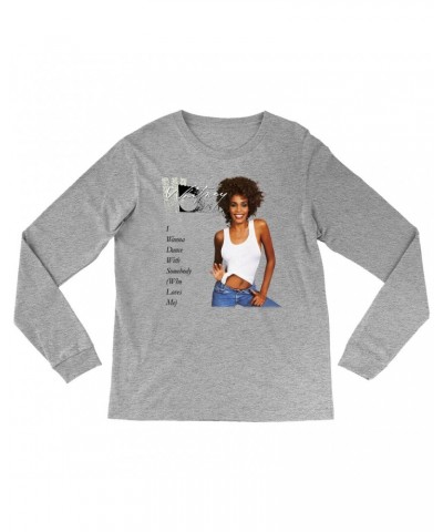 Whitney Houston Long Sleeve Shirt | I Wanna Dance With Somebody Album Cover Shirt $8.63 Shirts