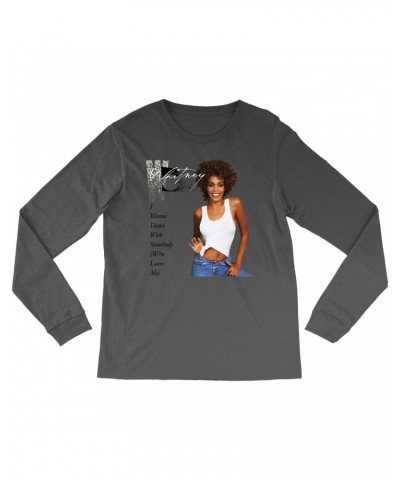 Whitney Houston Long Sleeve Shirt | I Wanna Dance With Somebody Album Cover Shirt $8.63 Shirts