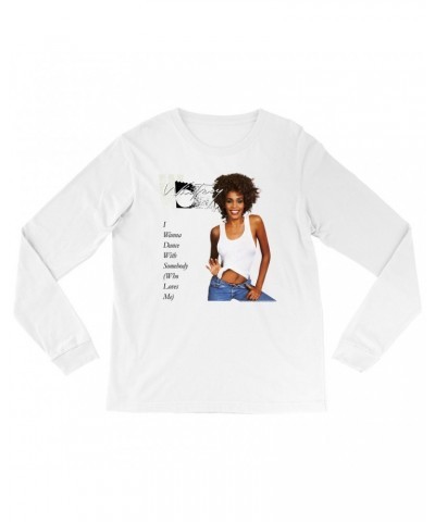 Whitney Houston Long Sleeve Shirt | I Wanna Dance With Somebody Album Cover Shirt $8.63 Shirts