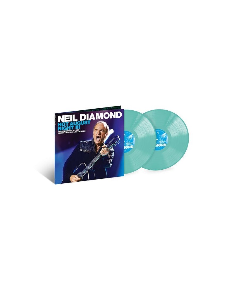 Neil Diamond HOT AUGUST NIGHT III (SEA GLASS VINYL/2LP) Vinyl Record $12.32 Vinyl