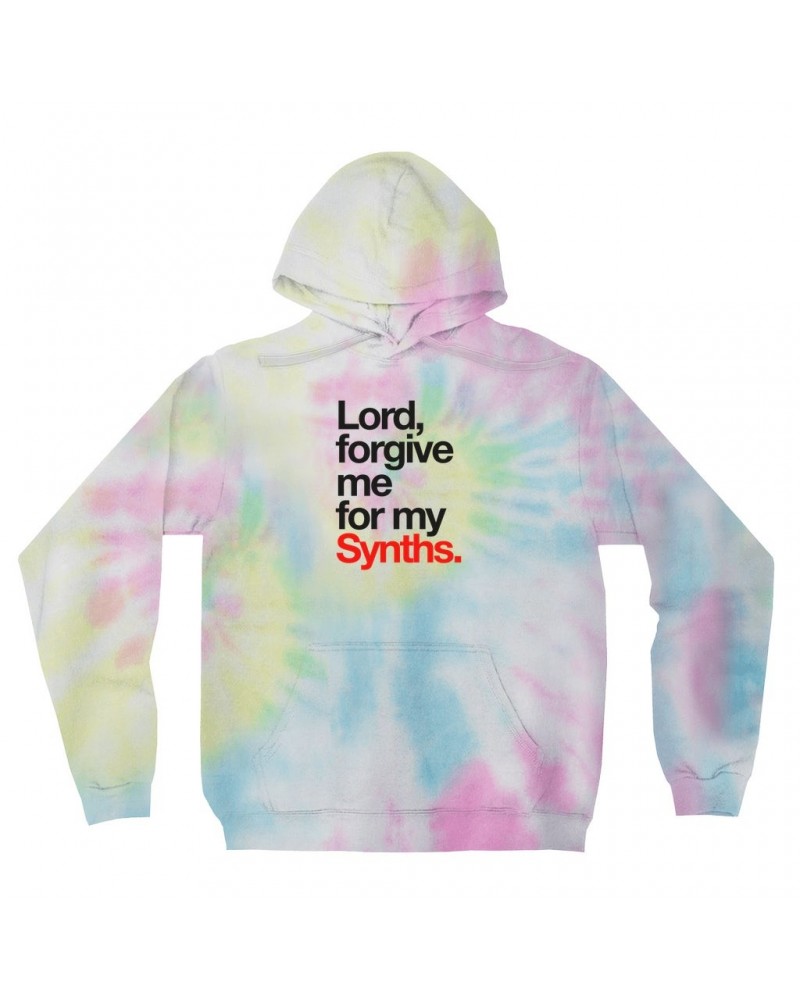 Music Life Tie Dye Hoodie | Forgive Me For My Synths Hoodie $14.69 Sweatshirts