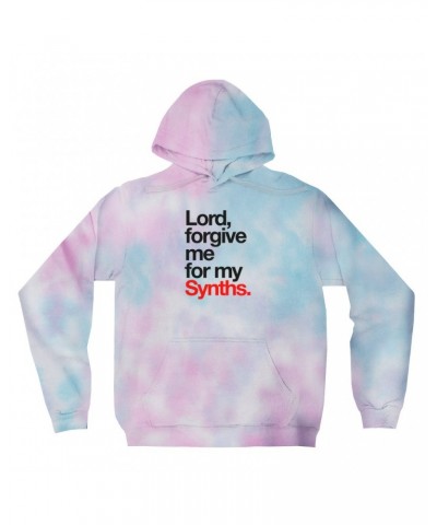 Music Life Tie Dye Hoodie | Forgive Me For My Synths Hoodie $14.69 Sweatshirts