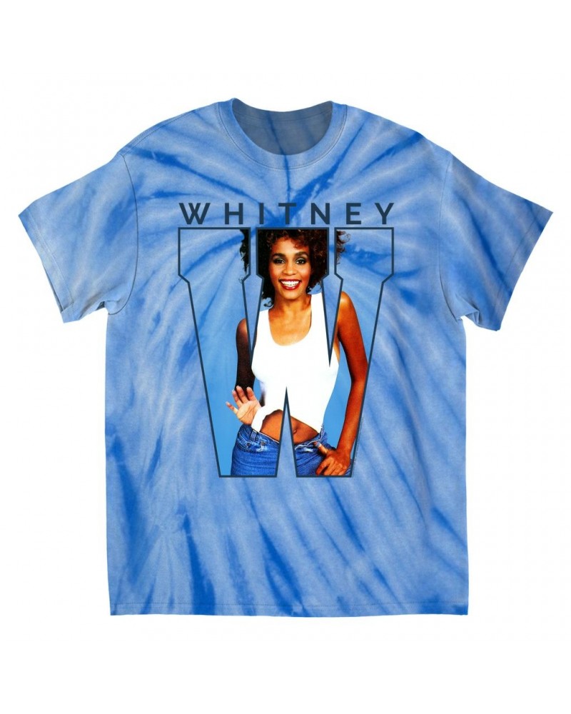 Whitney Houston T-Shirt | 1987 "W" Is For Whitney Tie Dye Shirt $13.79 Shirts