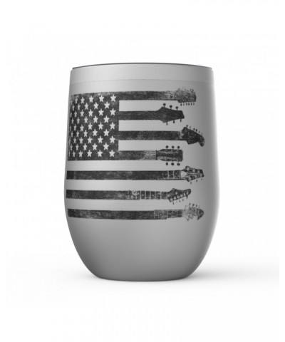 Music Life Wine Tumbler | Flag Guitar Stemless Wine Tumbler $8.38 Drinkware