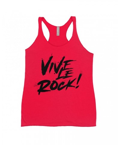 Music Life Ladies' Tank Top | Vive Le Rock Shirt $4.36 Shirts