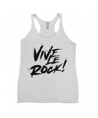 Music Life Ladies' Tank Top | Vive Le Rock Shirt $4.36 Shirts