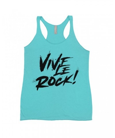 Music Life Ladies' Tank Top | Vive Le Rock Shirt $4.36 Shirts