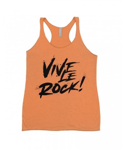 Music Life Ladies' Tank Top | Vive Le Rock Shirt $4.36 Shirts